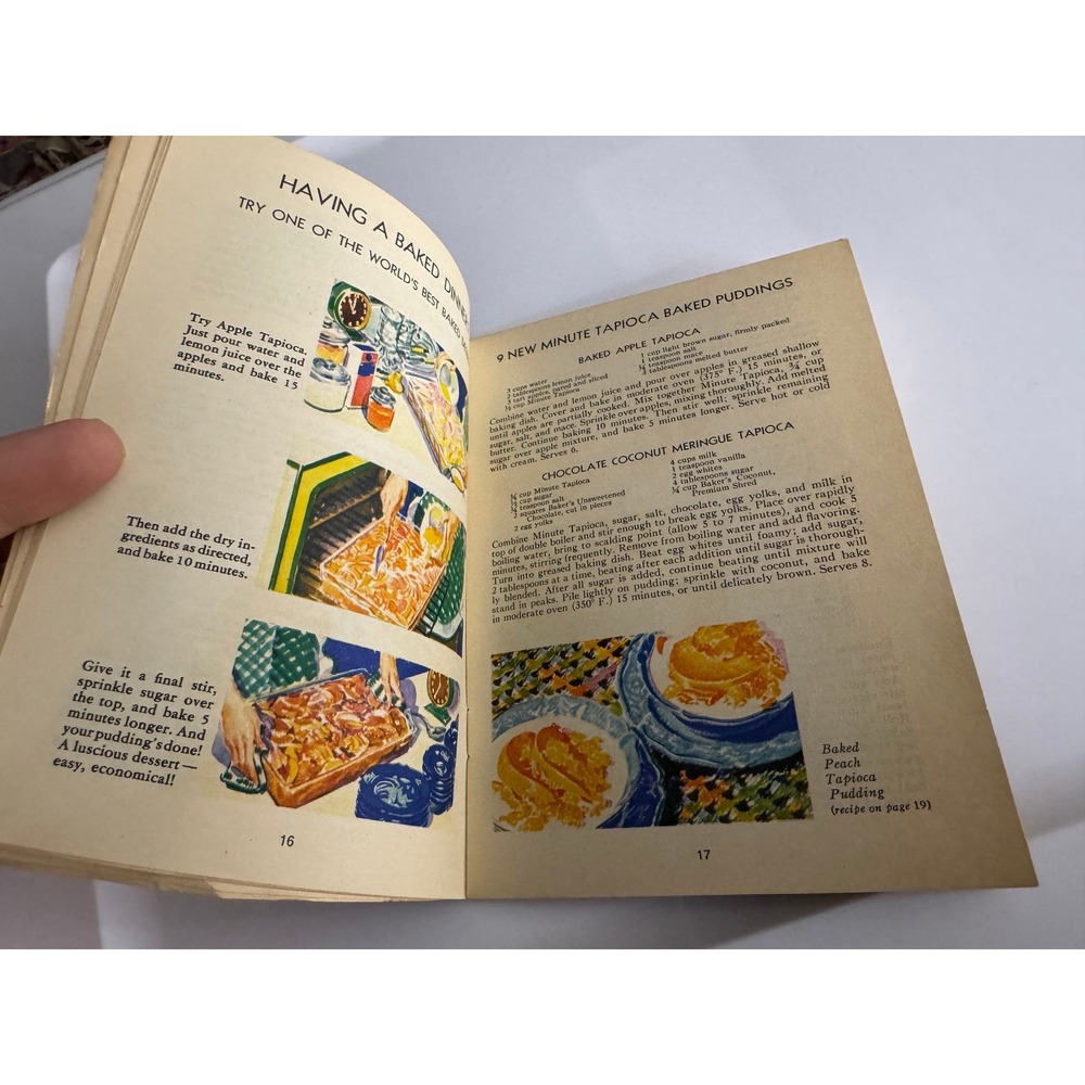 Vintage 1934 Easy Triumphs with the New Minute Tapioca Recipe Booklet 85 Recipes - Picture 8 of 12